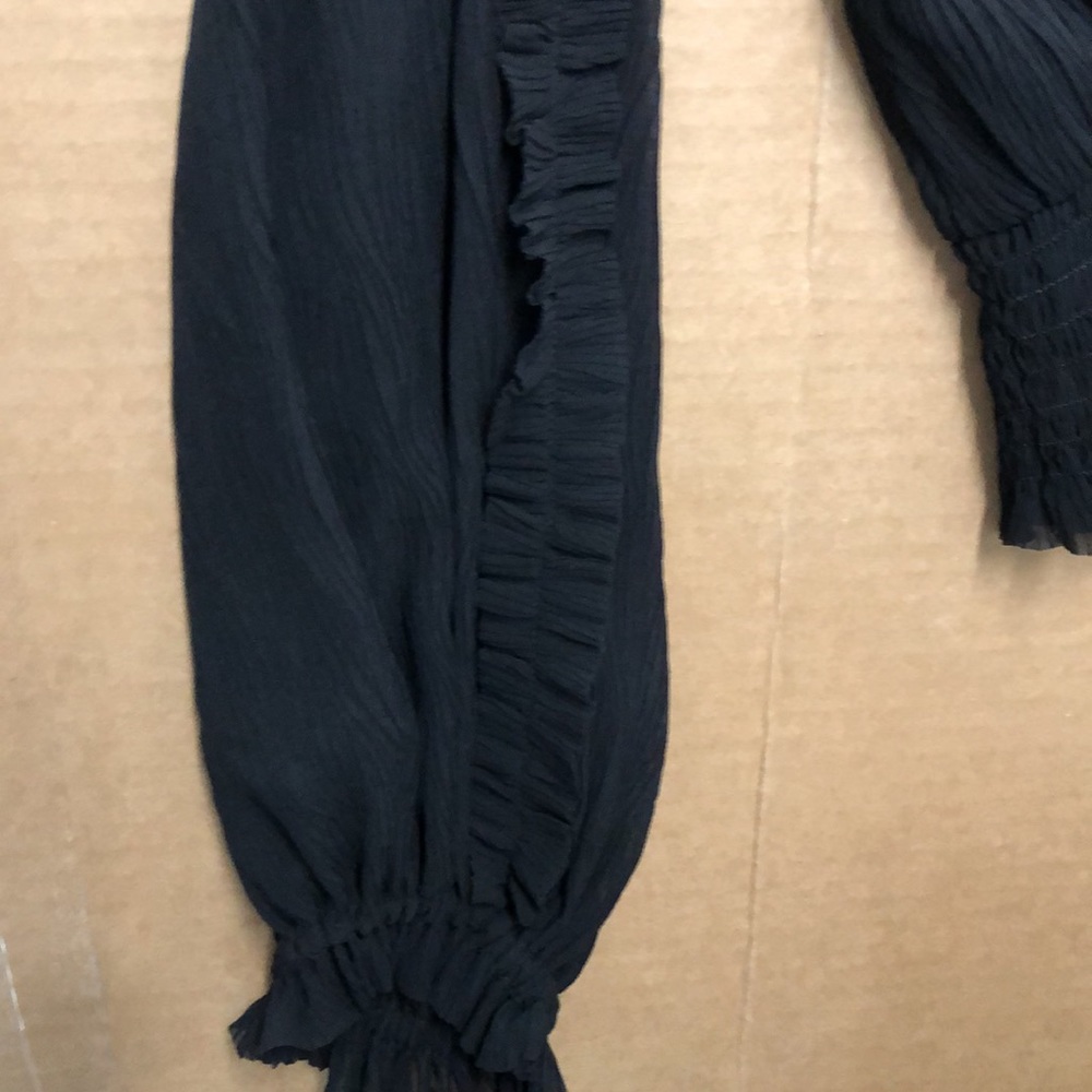 NWT, AllSaints  Thallo blouse , blk US sz 2 - Picture 10 of 11